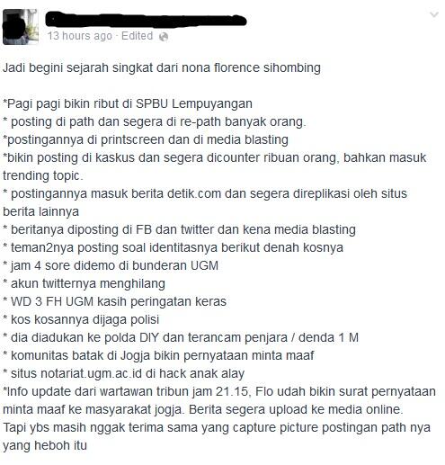 Sekolah Tinggi2 di jogja tapi mulut gak berbudaya, njaluk dipiyekke iki??