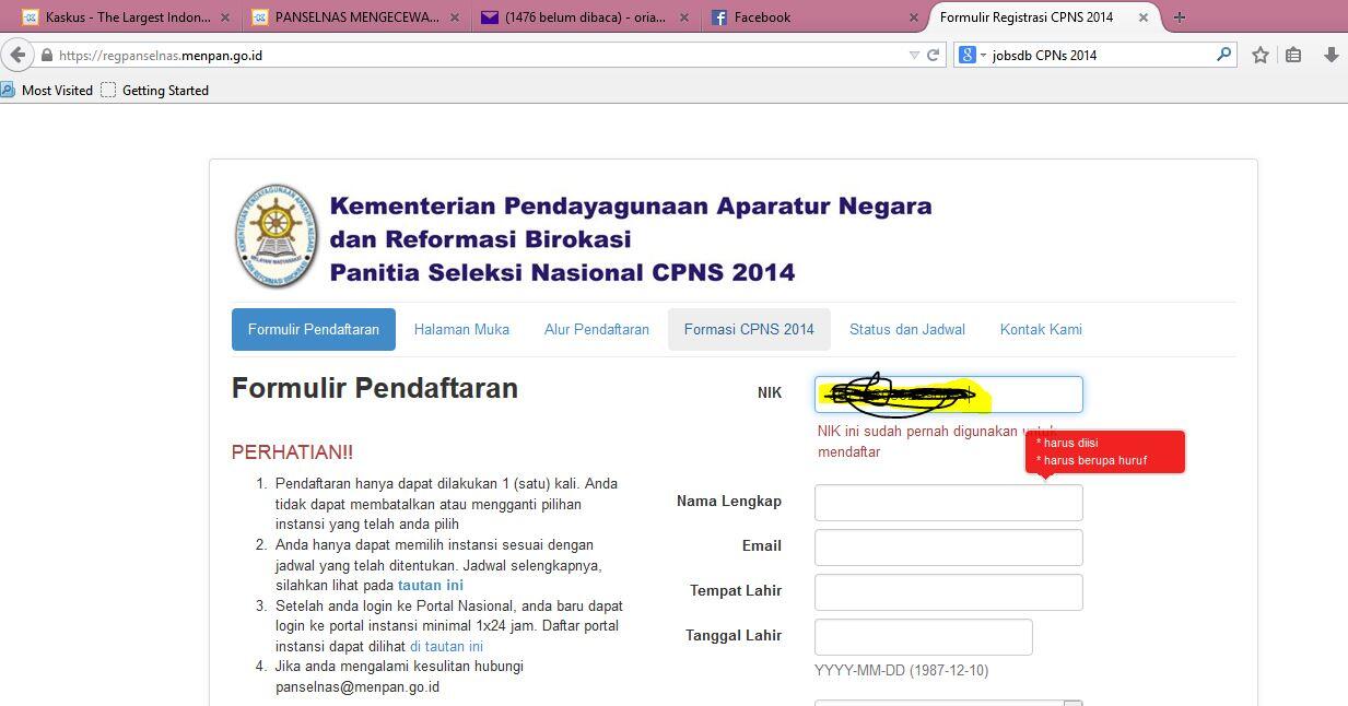 PANSELNAS MENGECEWAKAN