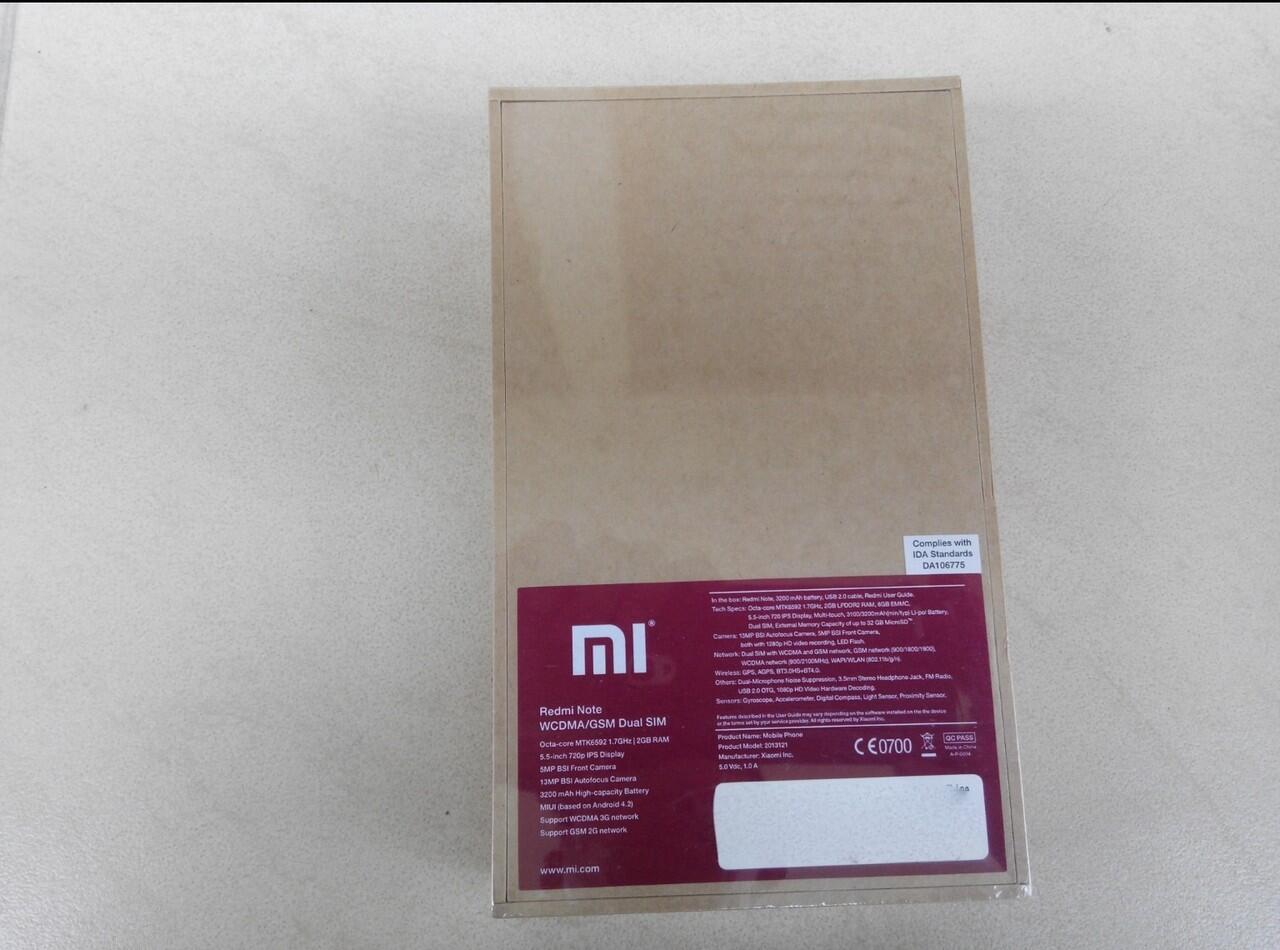 Xiaomi Redmi Note Orisinil RAM 2GB MEMORY 8GB