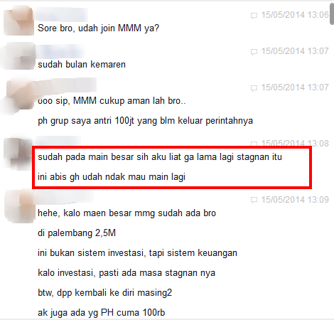 Ane berhasil memprediksi macetnya sistem MMM gan