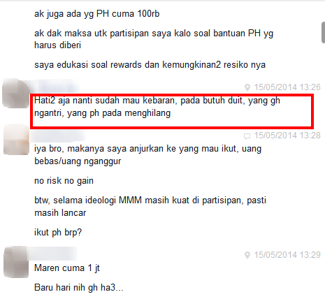 Ane berhasil memprediksi macetnya sistem MMM gan