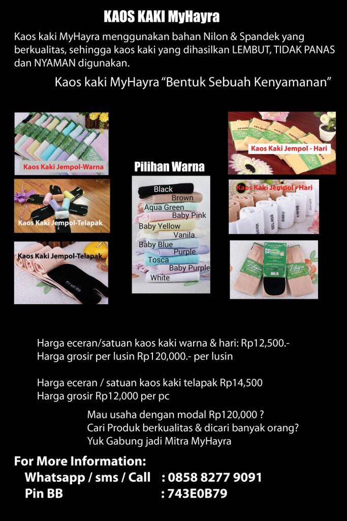 Kaos Kaki Warna-Warni-Jempol-Harian