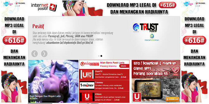 &#91;Emang Ngeselin....!!!&#93; Internet Positif, sarana pendulangan keuntungan terselubung ?