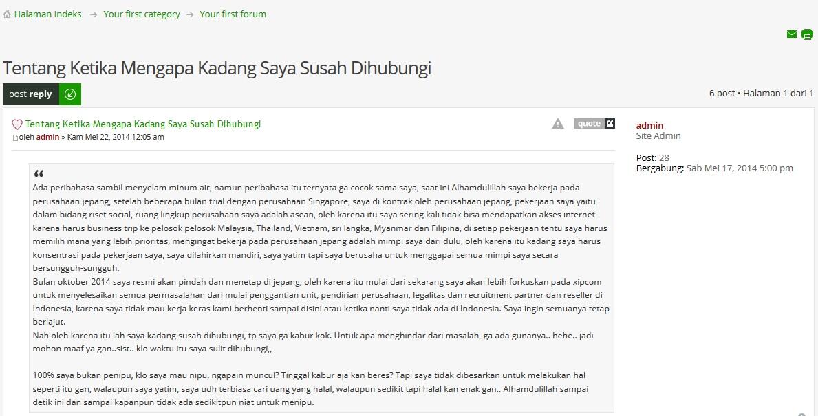 Surat Terbuka untuk ID XIP