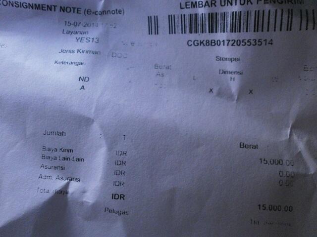 Klaim Paket Barang Hilang ala JNE