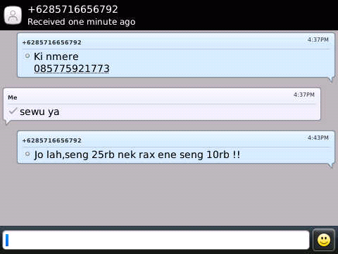 Modus Baru &quot;Minta Pulsa&quot;