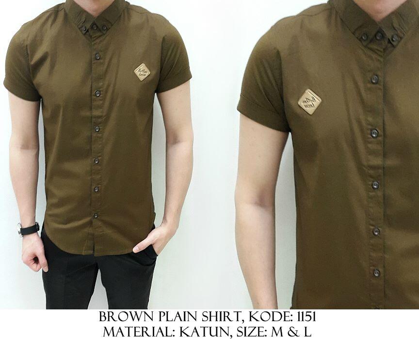 Kemeja Katun Denim Polos/Motif/Printed/Batik