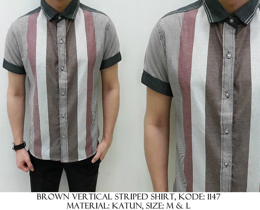 Kemeja Katun Denim Polos/Motif/Printed/Batik