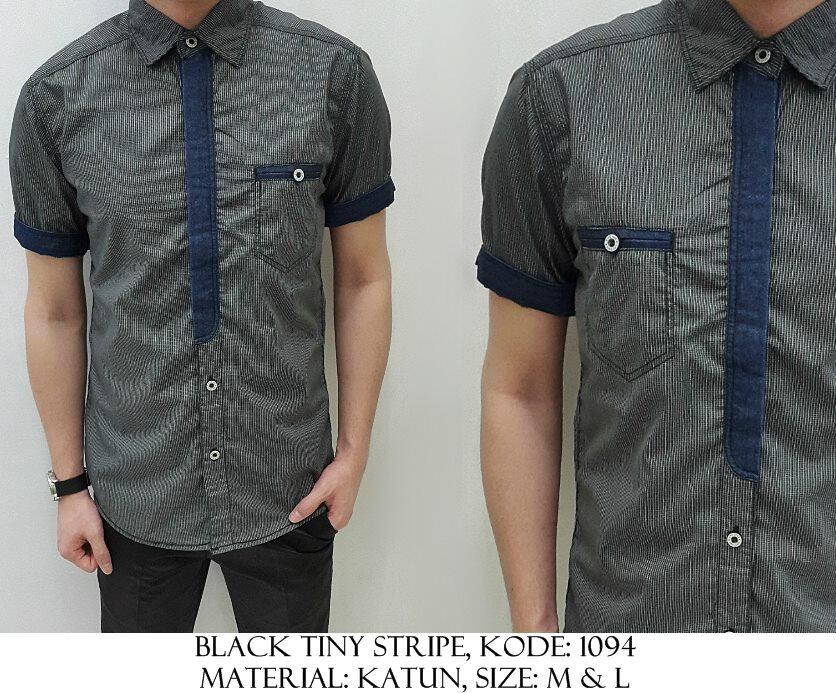 Kemeja Katun Denim Polos/Motif/Printed/Batik