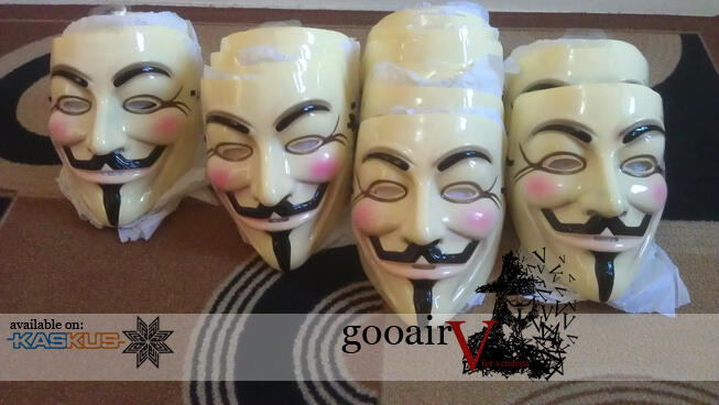 Topeng Guy Fawkes | Anonymous | V For Vendetta