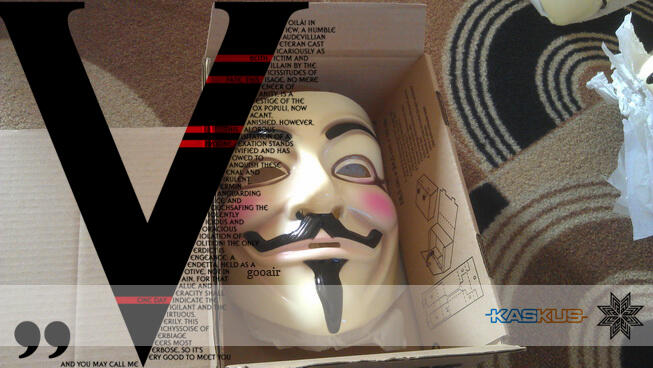 Topeng Guy Fawkes | Anonymous | V For Vendetta