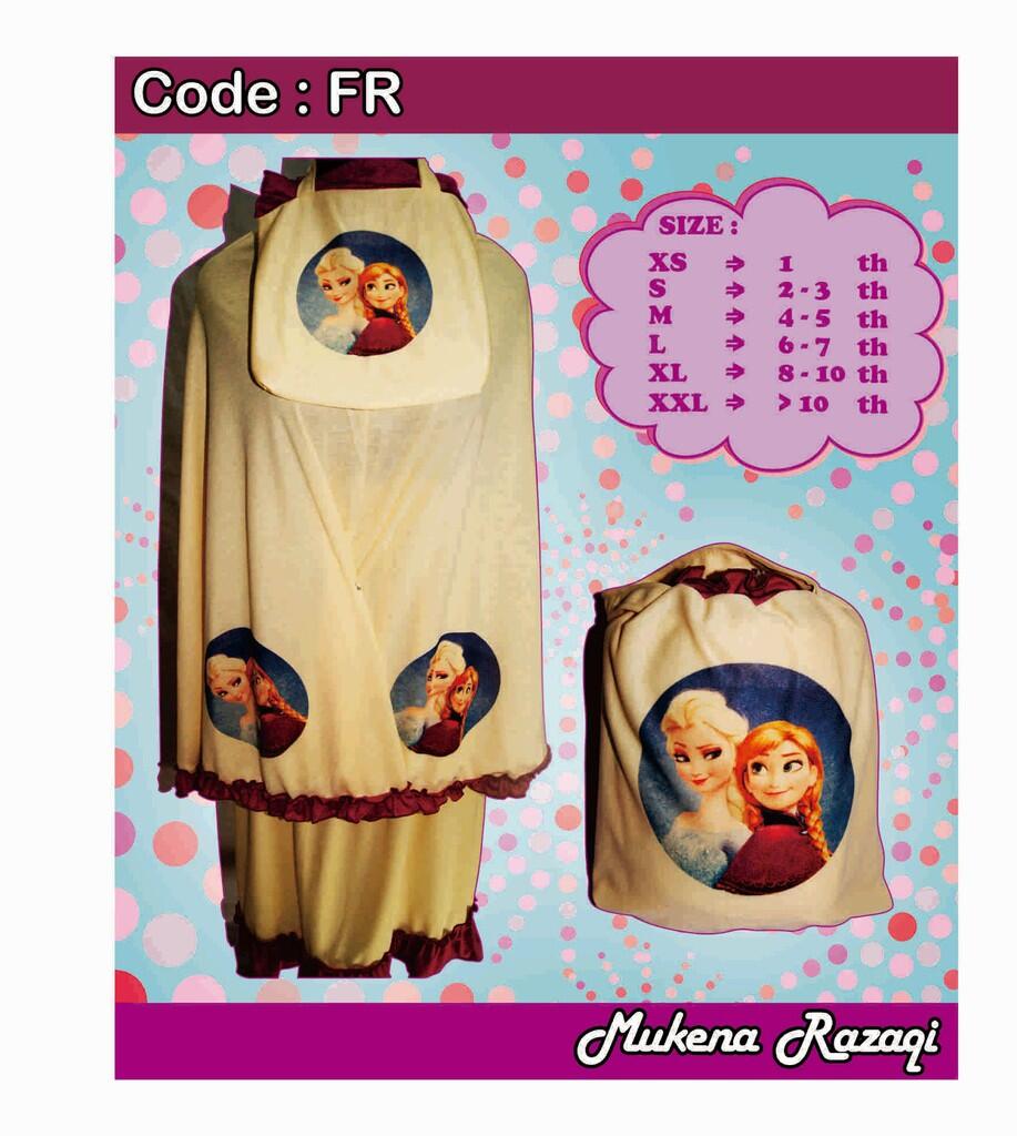 MUKENA ANAK KAOS PRINCESS DLL