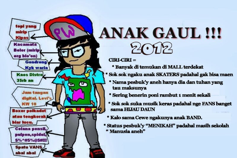 Ciri Ciri Anak Gaul Edisi 2012 2013 Dan 2014