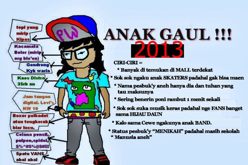 Ciri Ciri Anak Gaul Edisi 2012 2013 Dan 2014