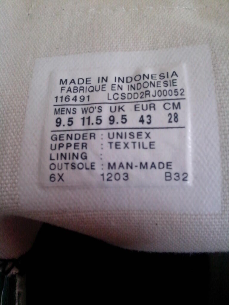 Wts murah aja sepatu converse prostar size 43