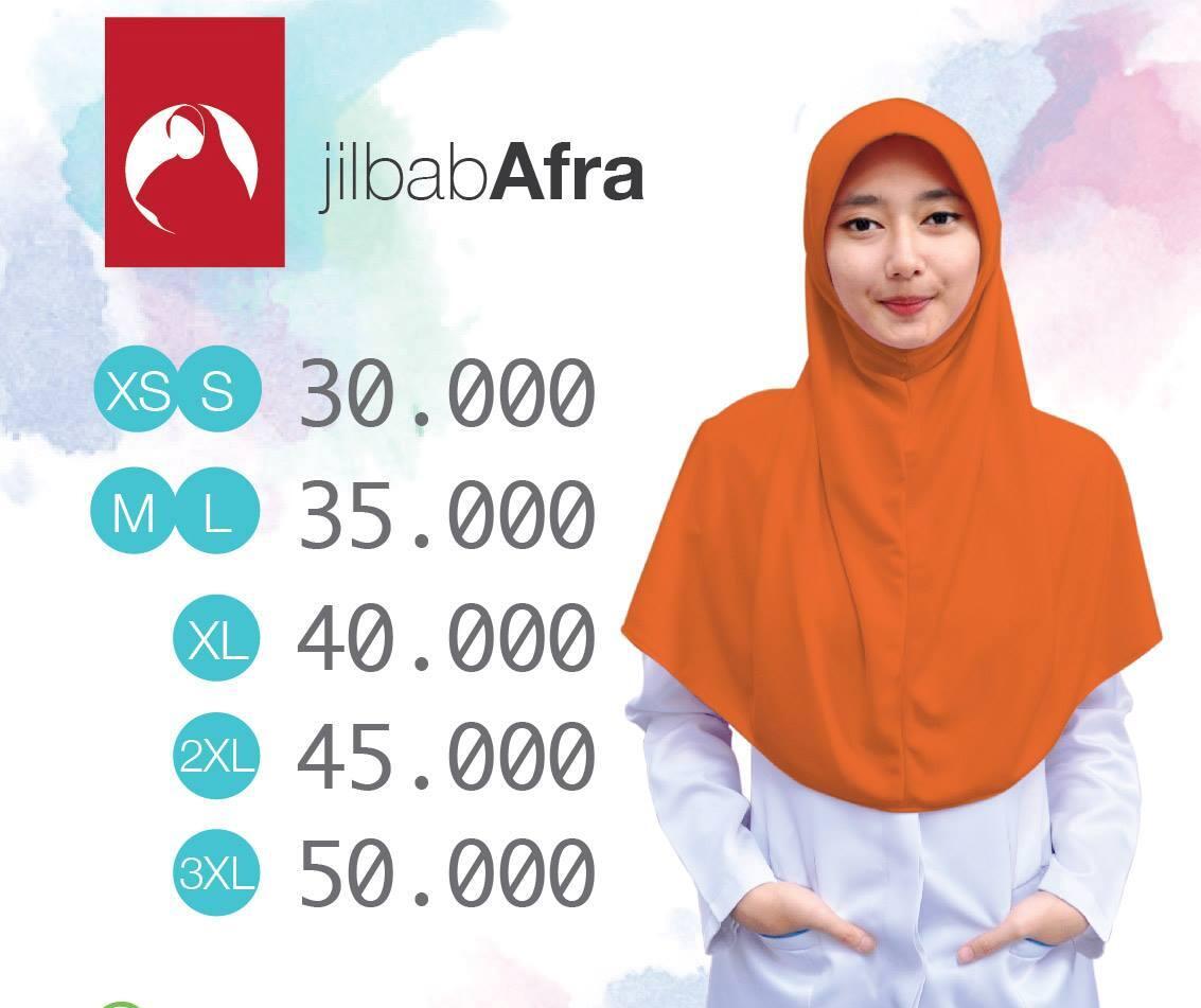 Jilbab AFRA (Bergo Simple utk sehari-hari)