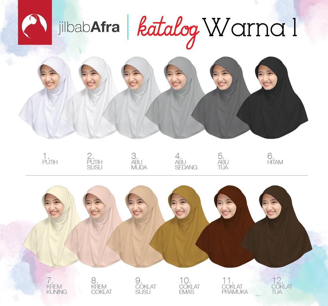 Jilbab AFRA (Bergo Simple utk sehari-hari)