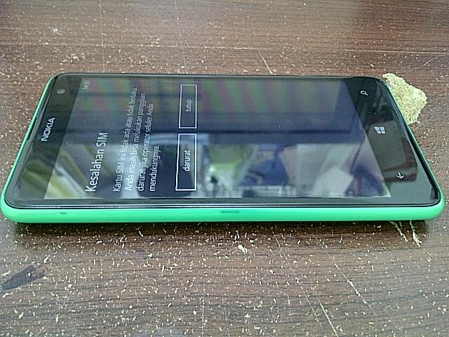 Jual cepet aja Nokia Lumia 625 green msh garansi muluss