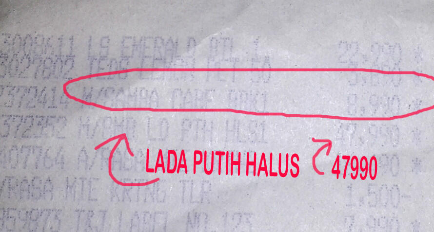 Gan Lada Putih kok mahal amat yah? Apa emang semahal itu?