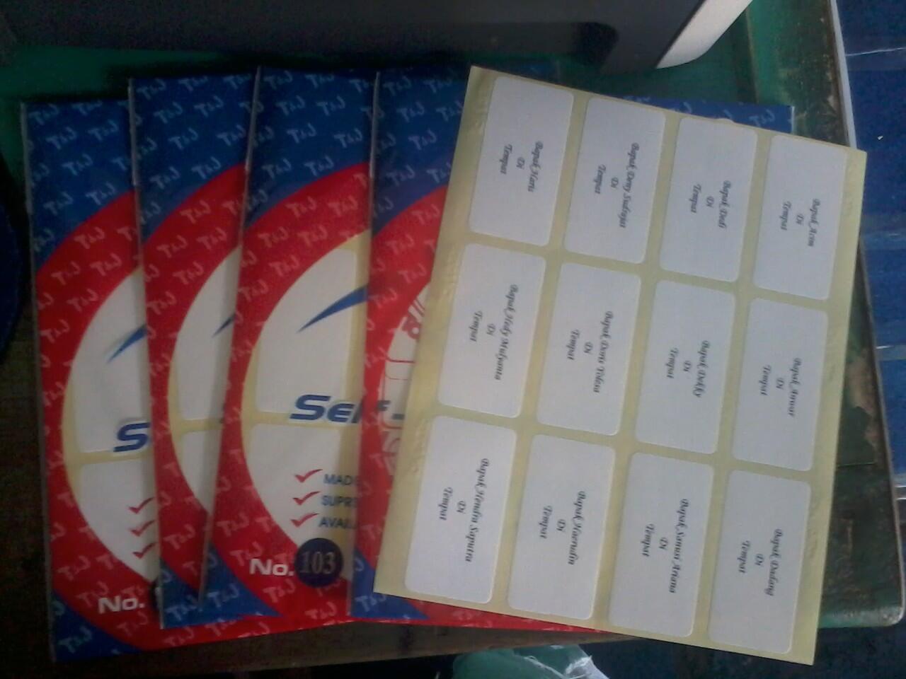 Jasa Ketik & Print Label Surat Undangan