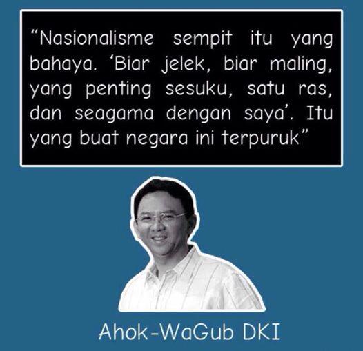 Quote dari AHOK yang paling bagus menurut ane gan