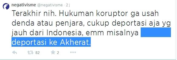 keuntungan jika agan berprofesi sebagai koruptor :selamat