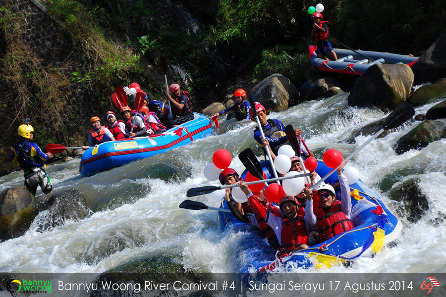 Karnaval Arung Jeram di Sungai Serayu