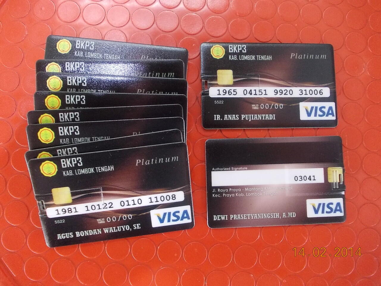 Flashdisk ID Card &amp; Rubber buat Promosi, EO, Seminar, Perusahaan,dll