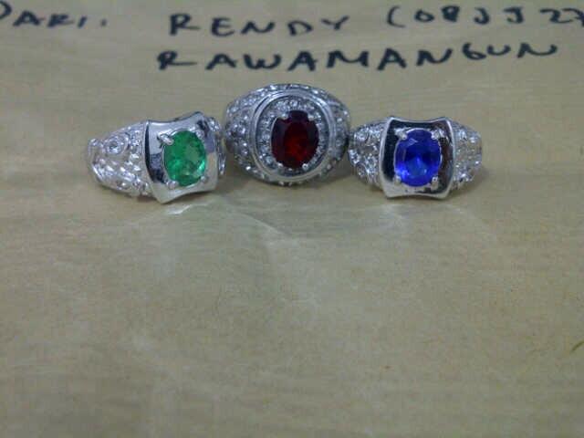 Batu Cincin Natural Murah: Kalimaya, Biduri Bulan, Safir, Zamrud, Opal, Ruby