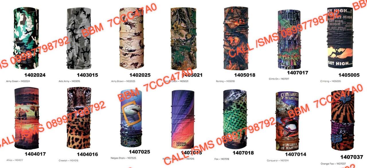 BANDANAKU MULTIFUNGSI (BUFF) BAHAN SPANDEX (BAHAN TEBAL DAN ELASTIS)
