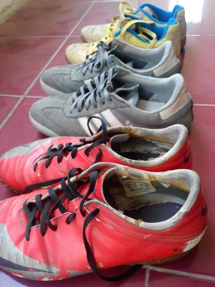 sepatu futsal Nike + futsal Kelme + casual adidas samba