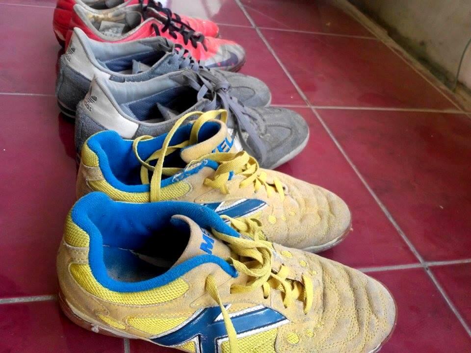 sepatu futsal Nike + futsal Kelme + casual adidas samba