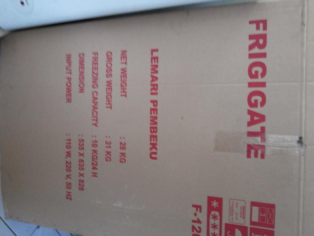 Jual ga kepake Frezer FRIGIGATE kondisi masih bagus pisannnn (Cilegon Only)