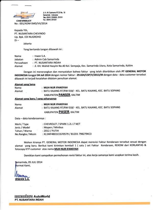 Chevrolet Indonesia, 1 Tahun 3 Bulan, STNK ???