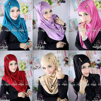 aneka jilbab langsung pakai, instan