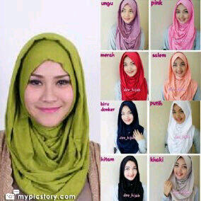 aneka jilbab langsung pakai, instan