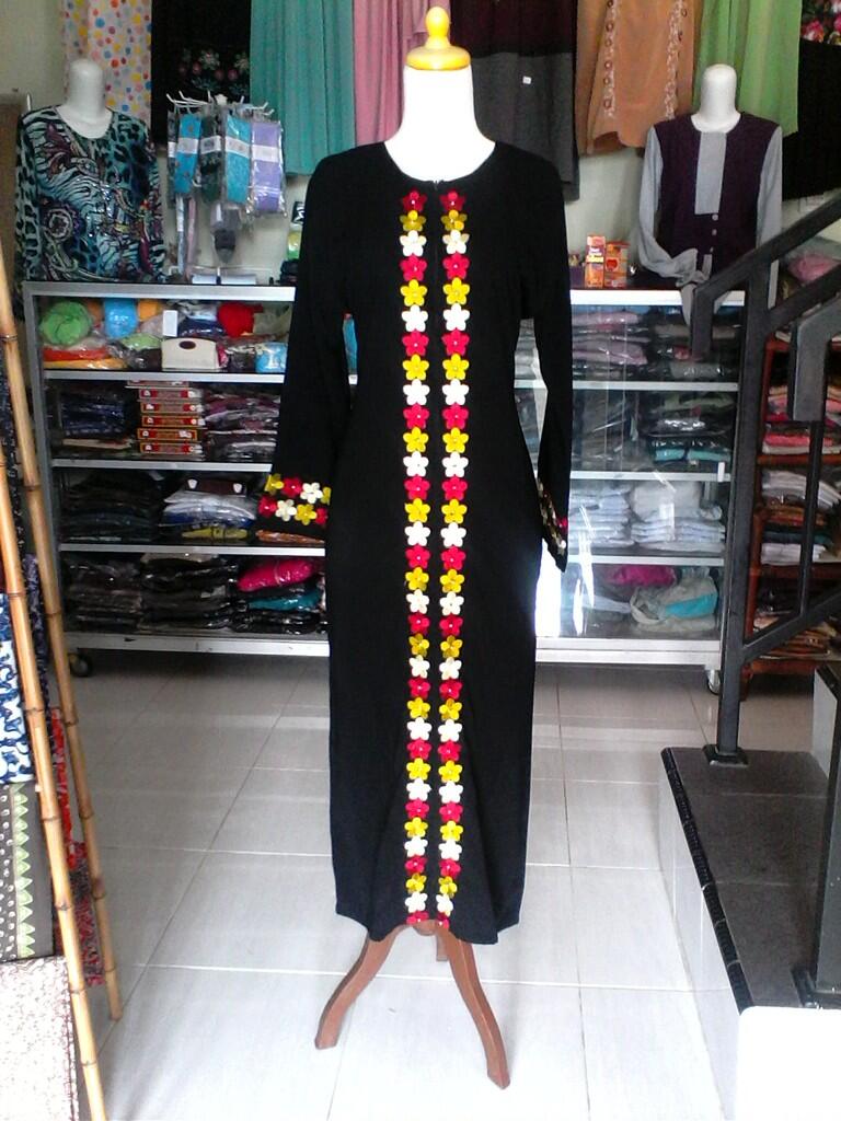 Gamis Bunga Belah Depan - Griya Shofwa
