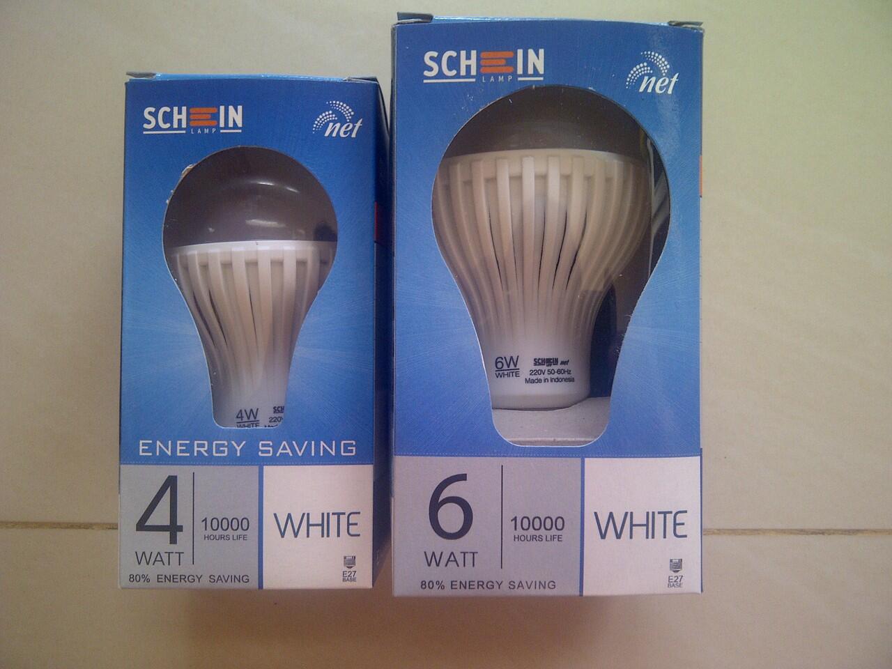Lampu LED merk SCHEIN NET LED 4 W dan 6 W