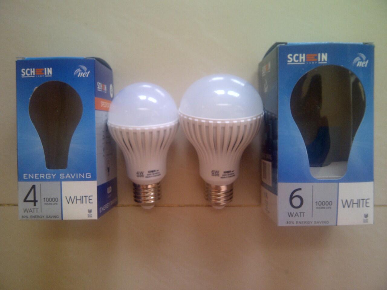 Lampu LED merk SCHEIN NET LED 4 W dan 6 W