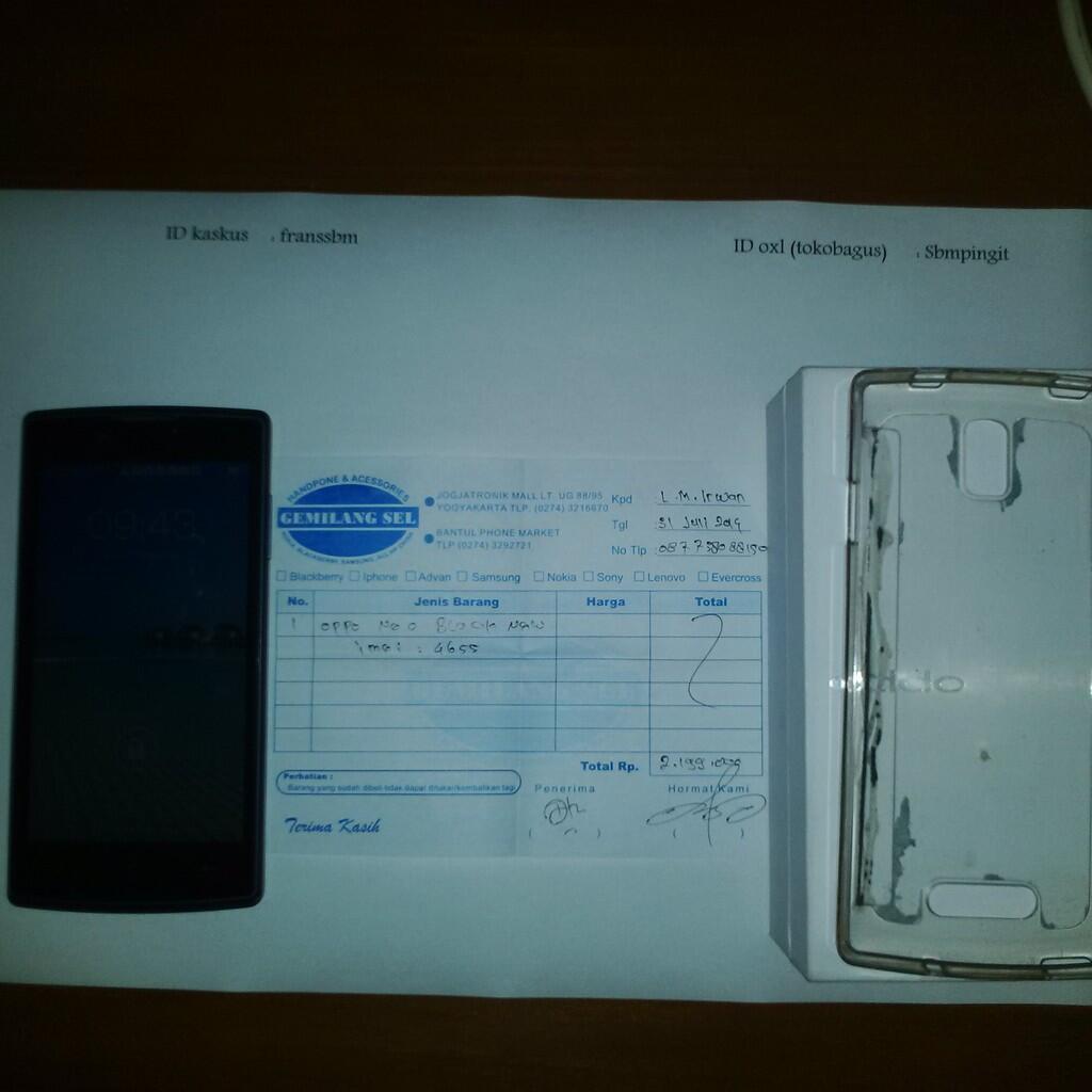 Oppo Neo 3 (R831K) Grey , fullset, pembelian 31 Juli, bisa TT, ga buka harga