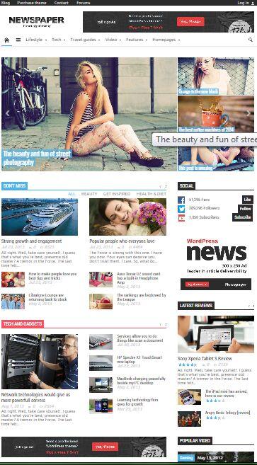 Download All Wordpress Premium Themes: High Class News Template