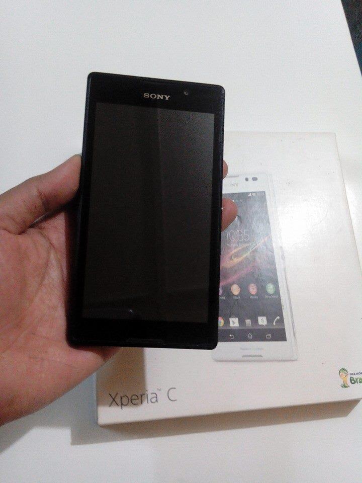 Sony Xperia C Dual C2305 black mulus garansi Resmi Sampe Nov 2014