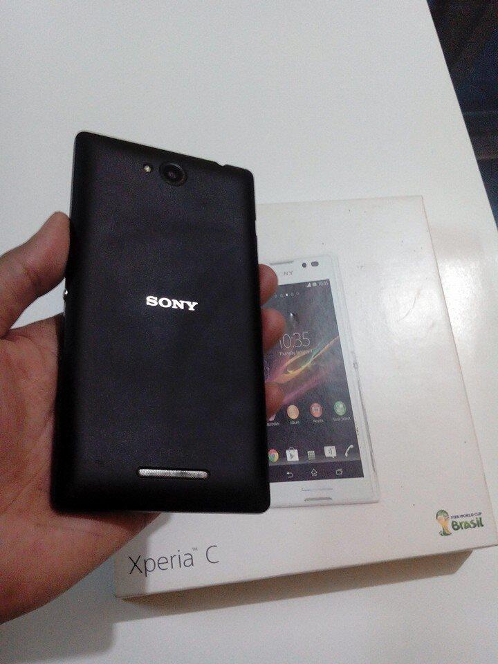 Sony Xperia C Dual C2305 black mulus garansi Resmi Sampe Nov 2014