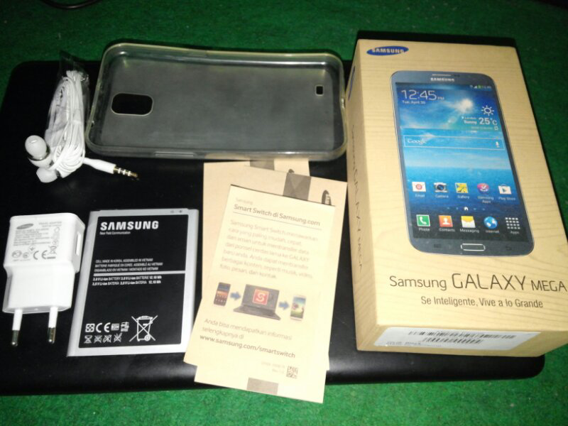 Samsung Galaxy Mega 6.3 LTE I9205 Black Fullset, Saingan Note 2; Mega; Lg G Pro