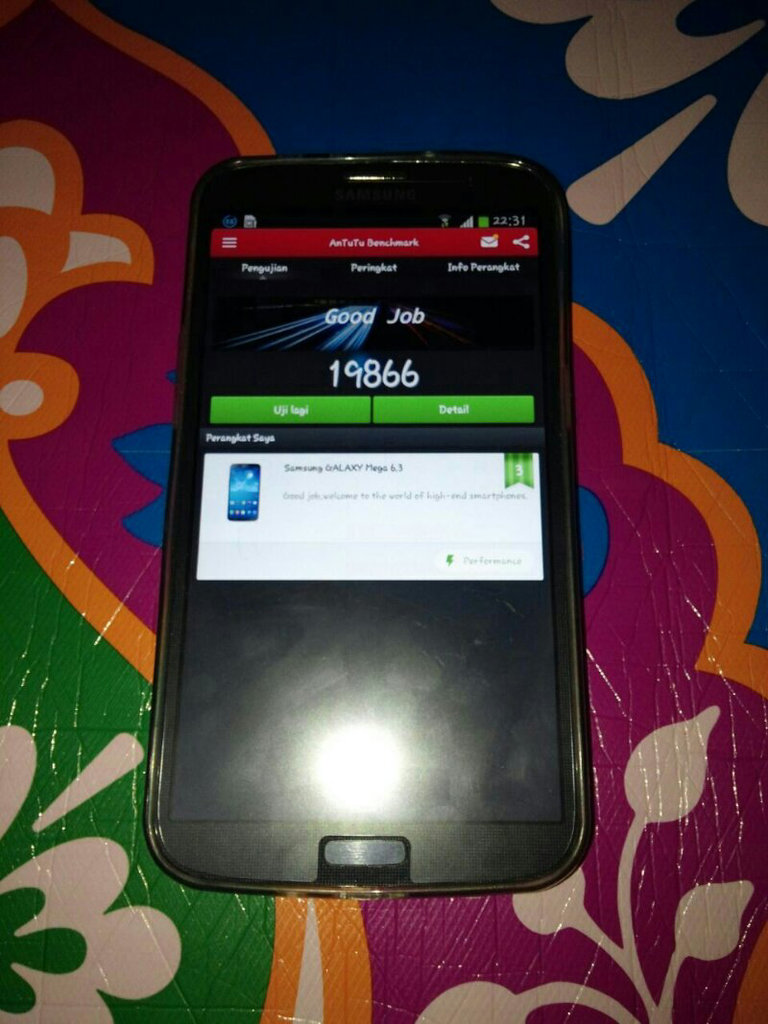 Samsung Galaxy Mega 6.3 LTE I9205 Black Fullset, Saingan Note 2; Mega; Lg G Pro