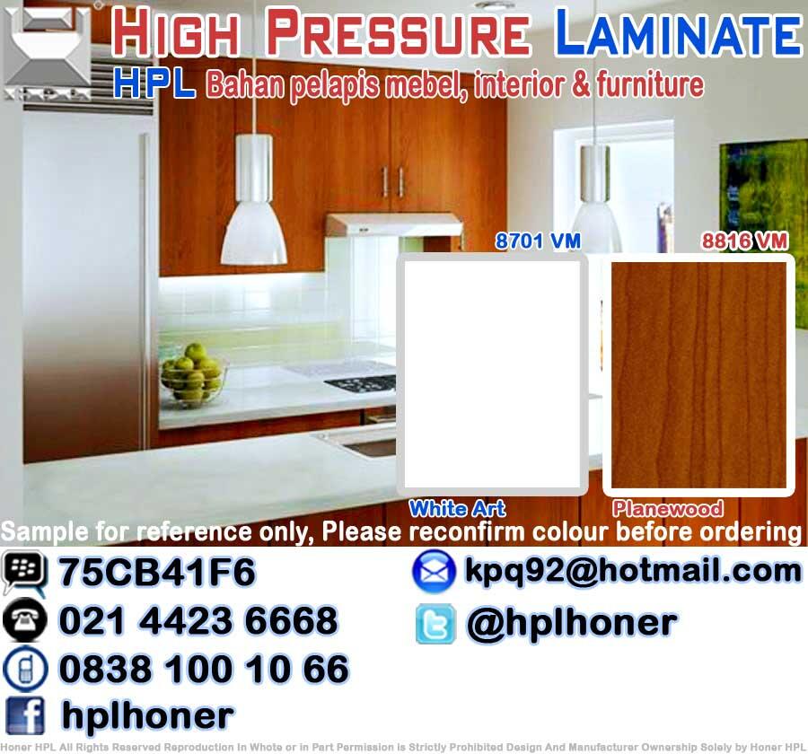 Terjual Kitchen  Set  Minimalis HPL Dapur  Set  Cafe Restoran  