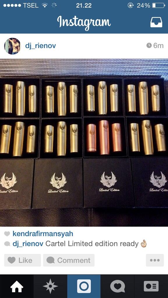 Cartel mechanical mod limited edition vape / vaporizer