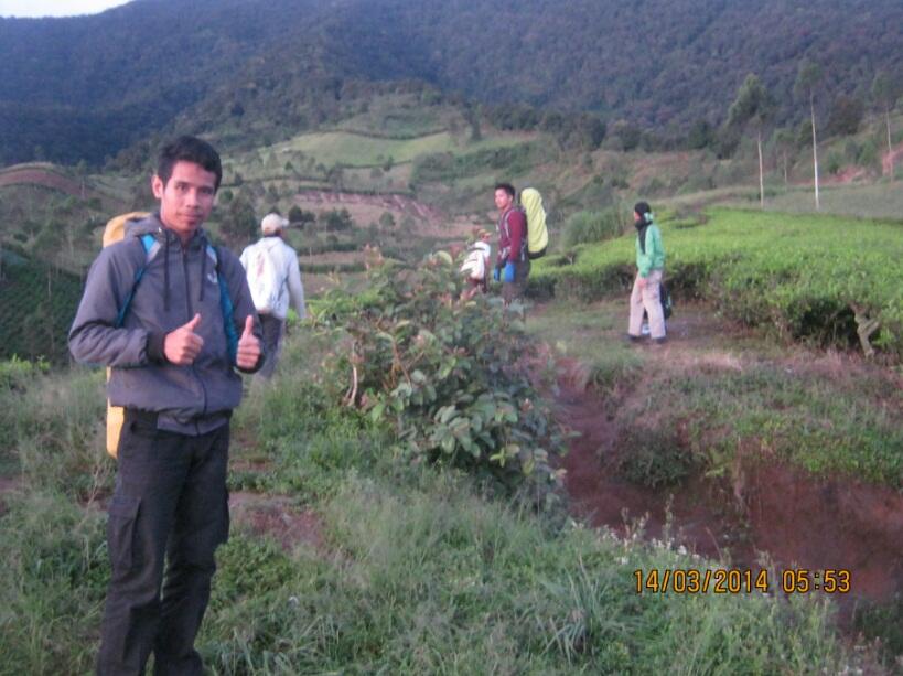 MENDAKI SALAH SATU GUNUNG DI GARUT