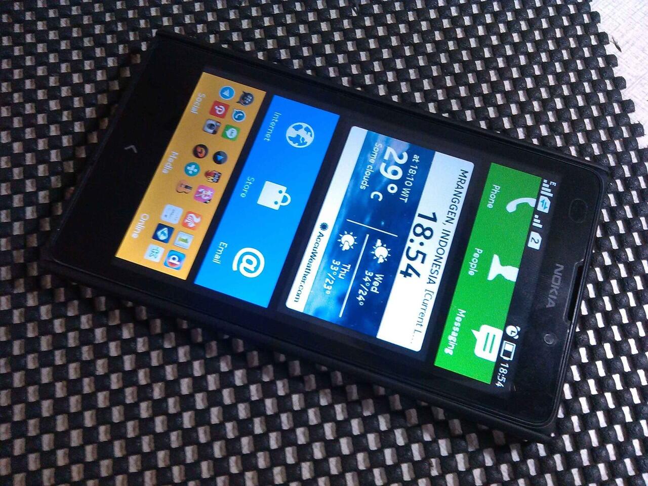 android nokia XL 5 inch dual black murah garansi juni 2015 semarang