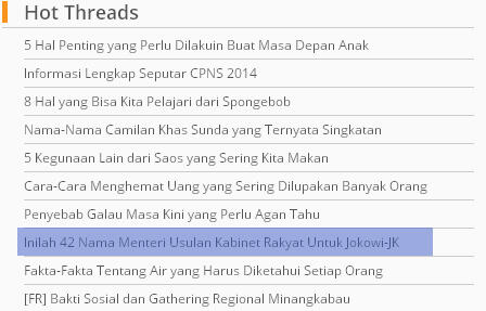 Nih Gan, 42 Nama Menteri Usulan Kabinet Rakyat Untuk Jokowi-JK (Grget Banget)